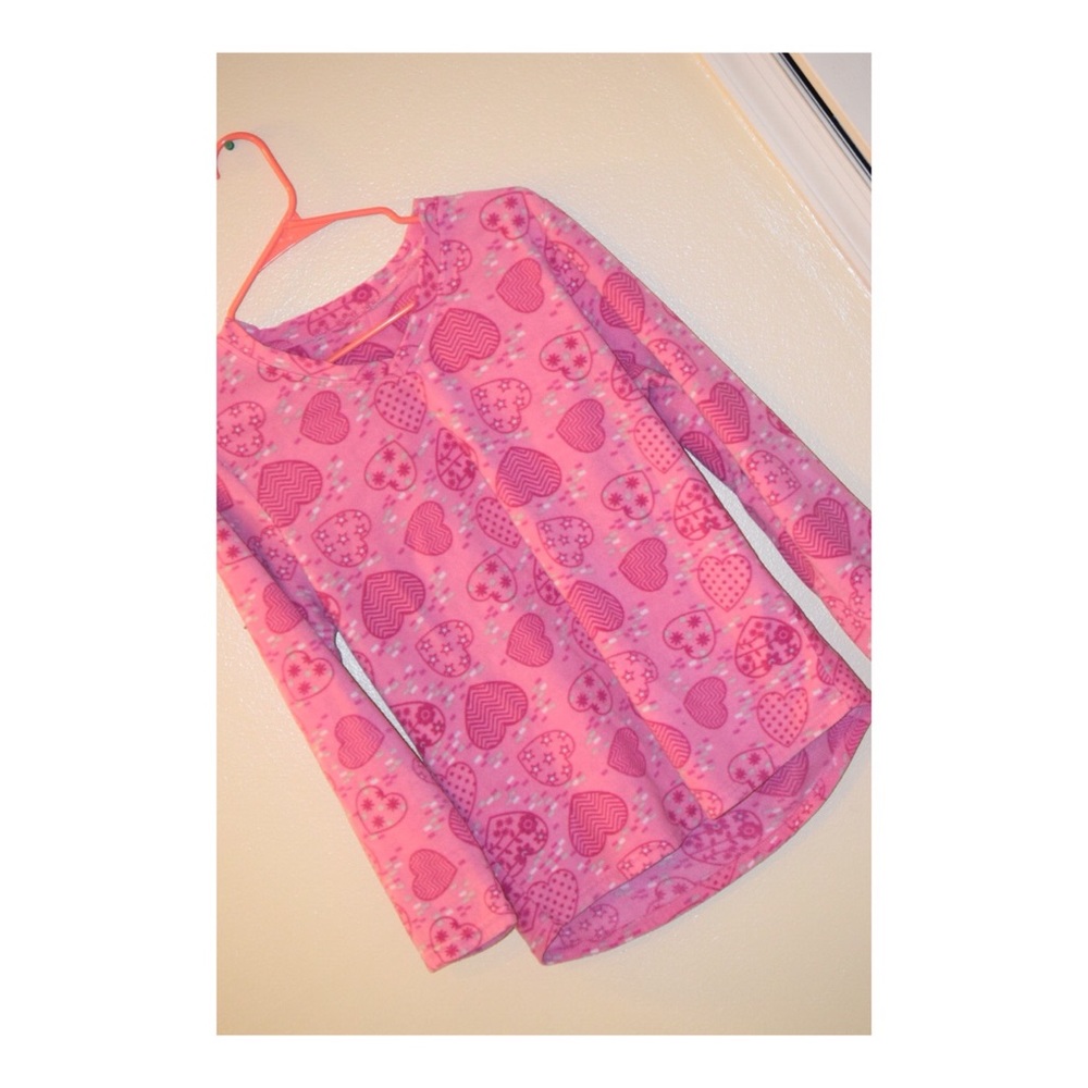 Women’s Winter Pink Hearts Pajama Set